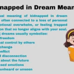 Kidnapped in Dream Meaning